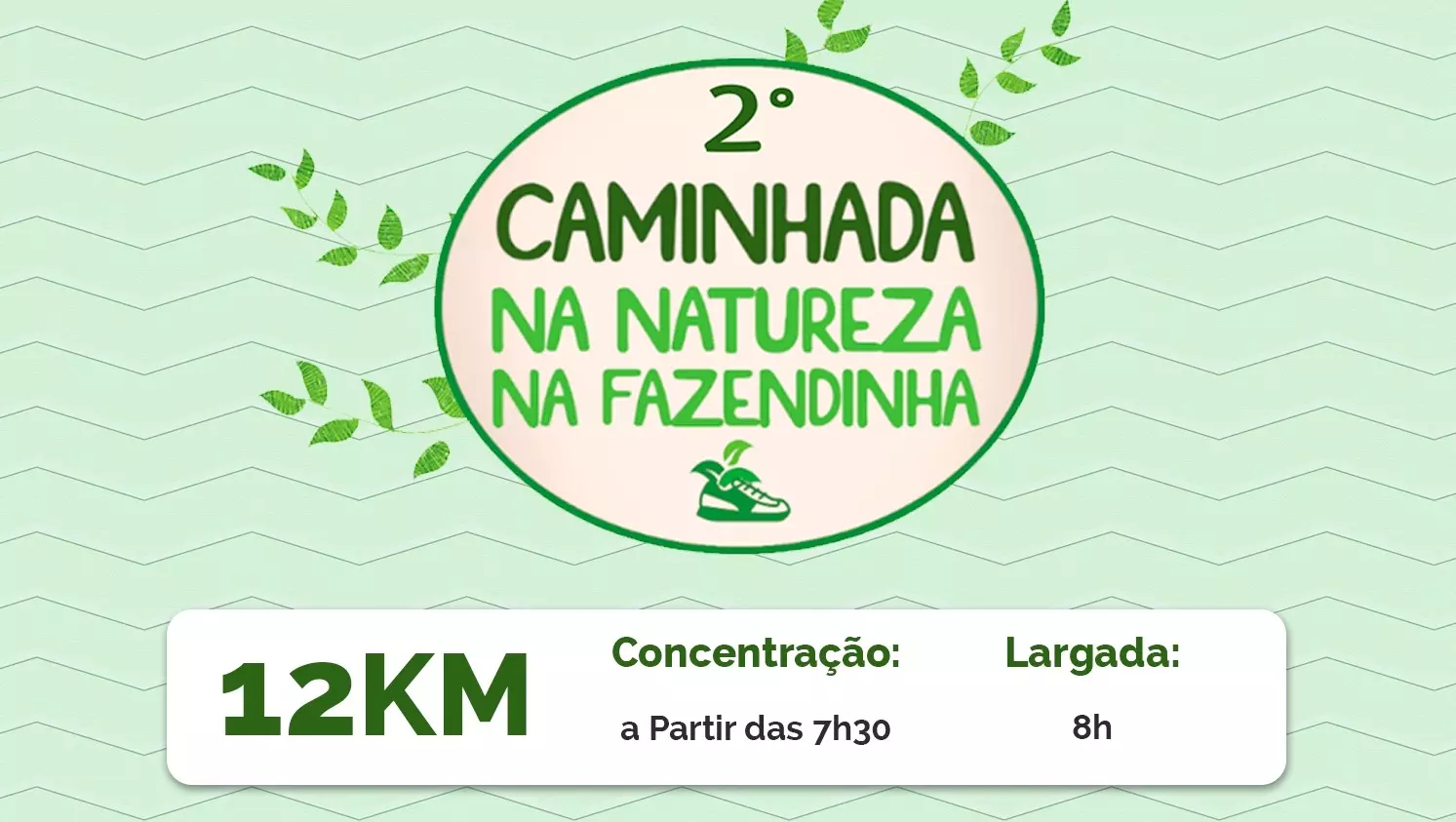 Participe da 2ª Caminhada na Natureza na Fazendinha